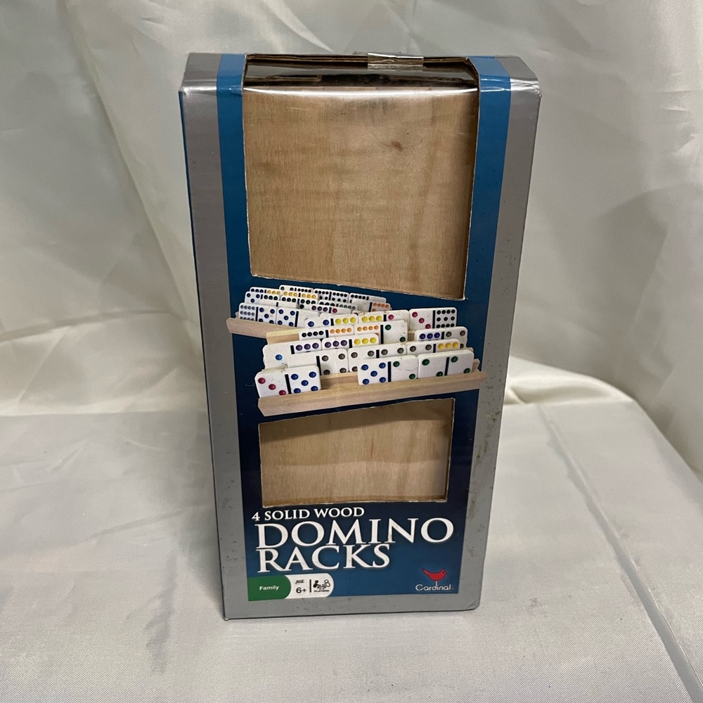 Cardinal 4 Solid Wood Domino Racks - Natural Wood